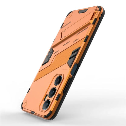 For Realme C65 4G Case PC+TPU Anti-scratch Phone Cover with Folding Kickstand