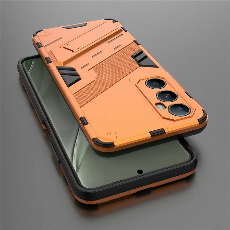 For Realme C65 4G Case PC+TPU Anti-scratch Phone Cover with Folding Kickstand