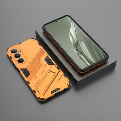 For Realme C65 4G Case PC+TPU Anti-scratch Phone Cover with Folding Kickstand