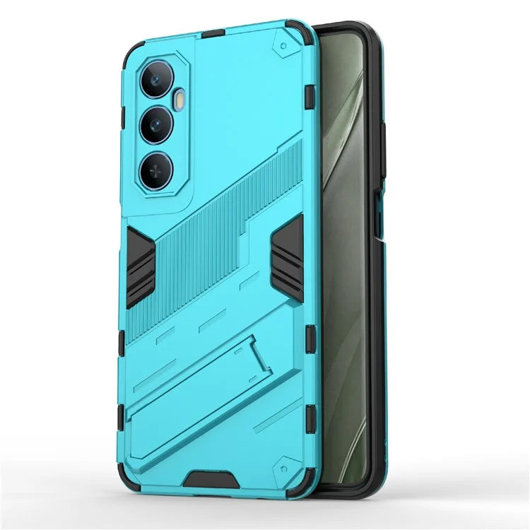 For Realme C65 4G Case PC+TPU Anti-scratch Phone Cover with Folding Kickstand