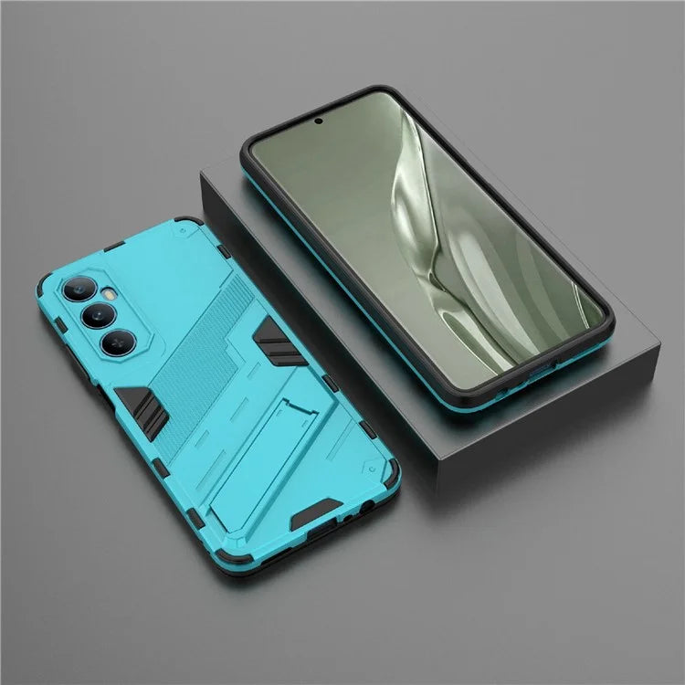 For Realme C65 4G Case PC+TPU Anti-scratch Phone Cover with Folding Kickstand