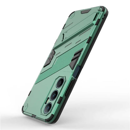 For Realme C65 4G Case PC+TPU Anti-scratch Phone Cover with Folding Kickstand