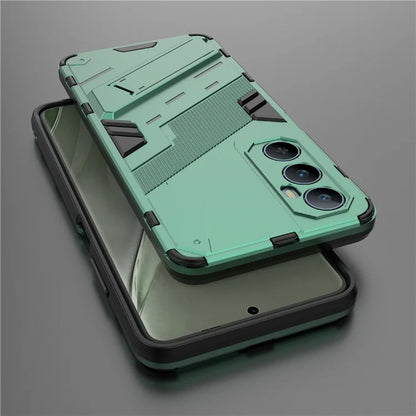 For Realme C65 4G Case PC+TPU Anti-scratch Phone Cover with Folding Kickstand