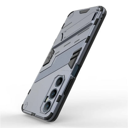 For Realme C65 4G Case PC+TPU Anti-scratch Phone Cover with Folding Kickstand