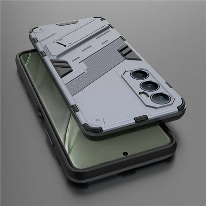 For Realme C65 4G Case PC+TPU Anti-scratch Phone Cover with Folding Kickstand