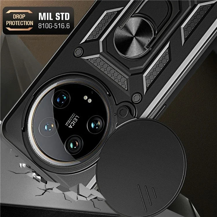 For Xiaomi 14 Ultra Phone Cover Camera Protection Bump Proof PC+TPU Back Case