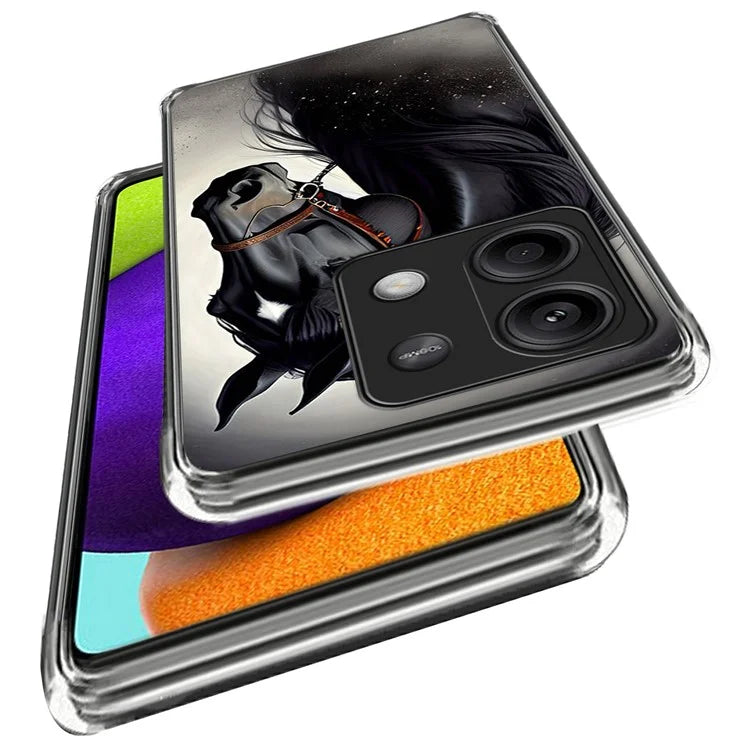 For Xiaomi Redmi Note 13 5G Case Pattern Printing Soft TPU Anti-Scratch Phone Cover