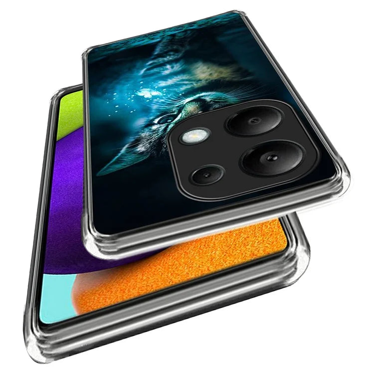 For Xiaomi Redmi Note 13 Pro 4G / Poco M6 Pro 4G Case Pattern Printing TPU Phone Back Cover