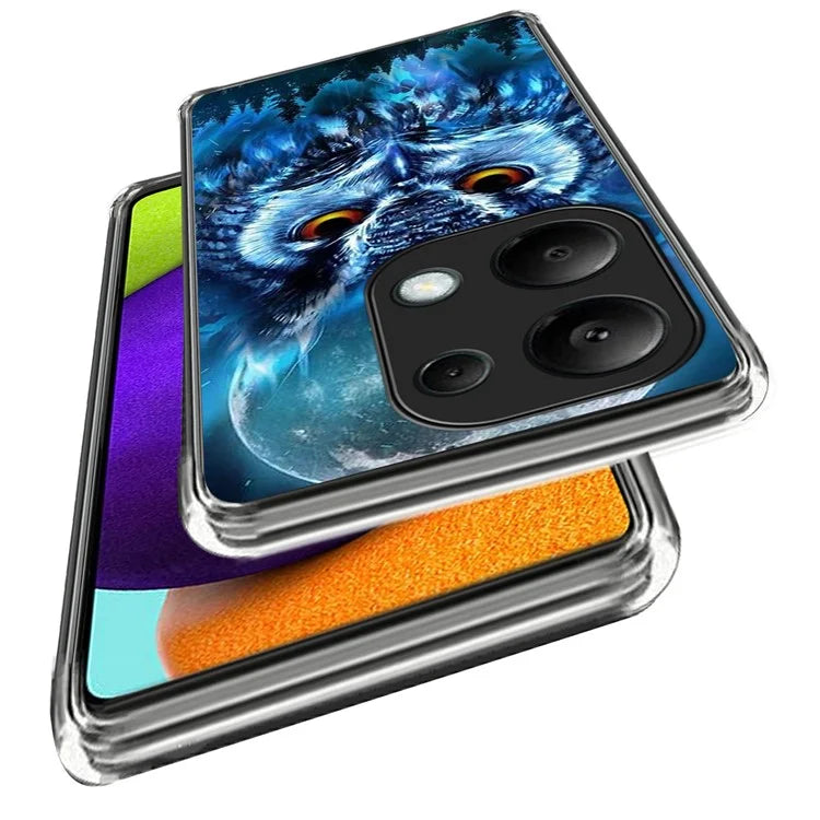 For Xiaomi Redmi Note 13 Pro 4G / Poco M6 Pro 4G Case Pattern Printing TPU Phone Back Cover