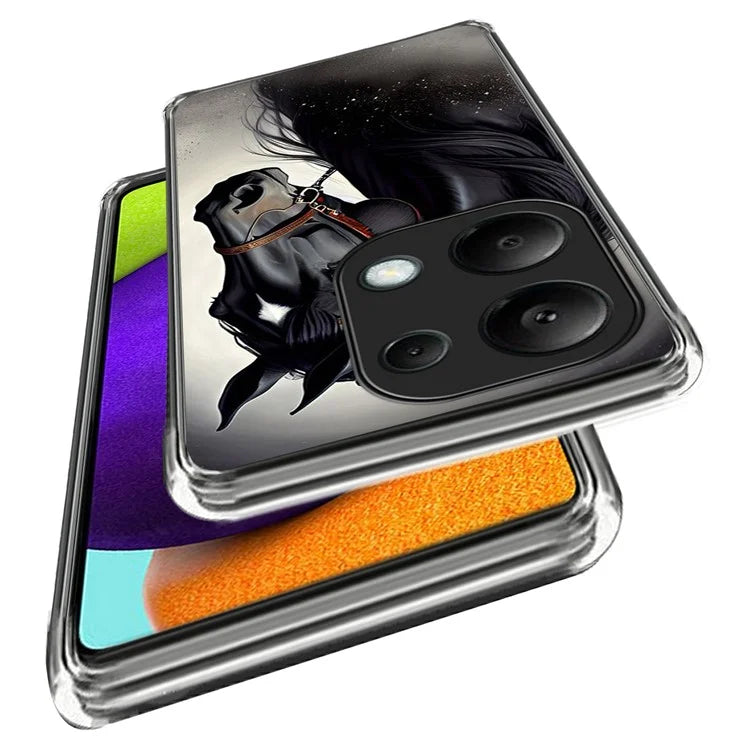 For Xiaomi Redmi Note 13 Pro 4G / Poco M6 Pro 4G Case Pattern Printing TPU Phone Back Cover