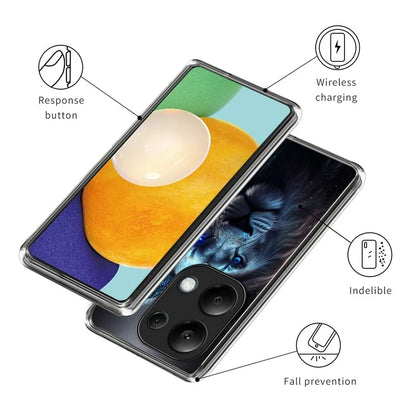 For Xiaomi Redmi Note 13 Pro 4G / Poco M6 Pro 4G Case Pattern Printing TPU Phone Back Cover