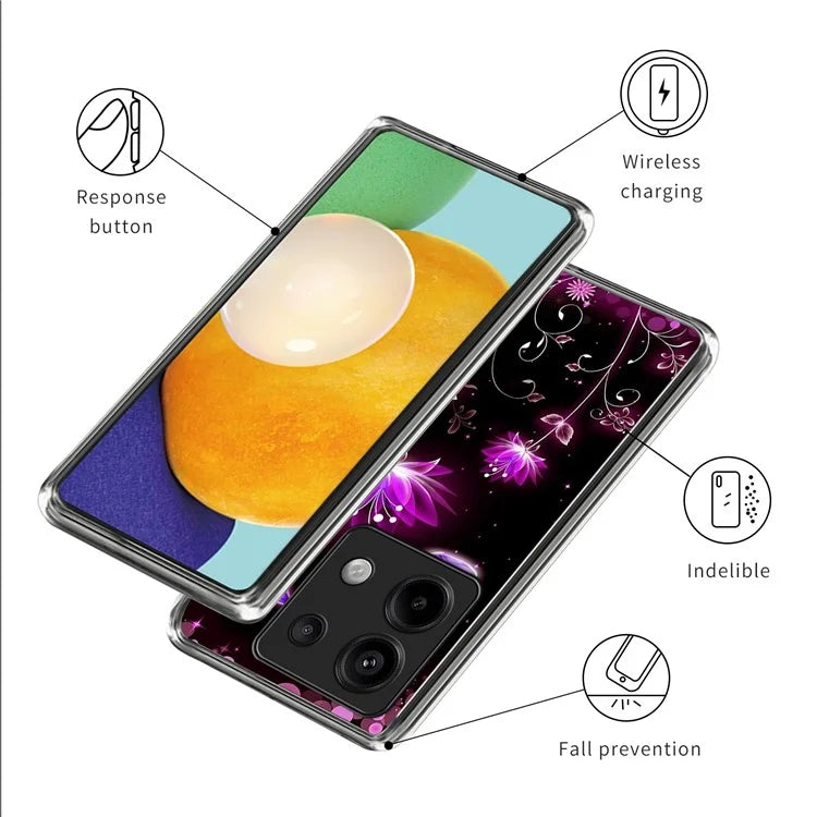 For Xiaomi Redmi Note 13 Pro 5G / Poco X6 5G Case Pattern Printing TPU Phone Back Cover