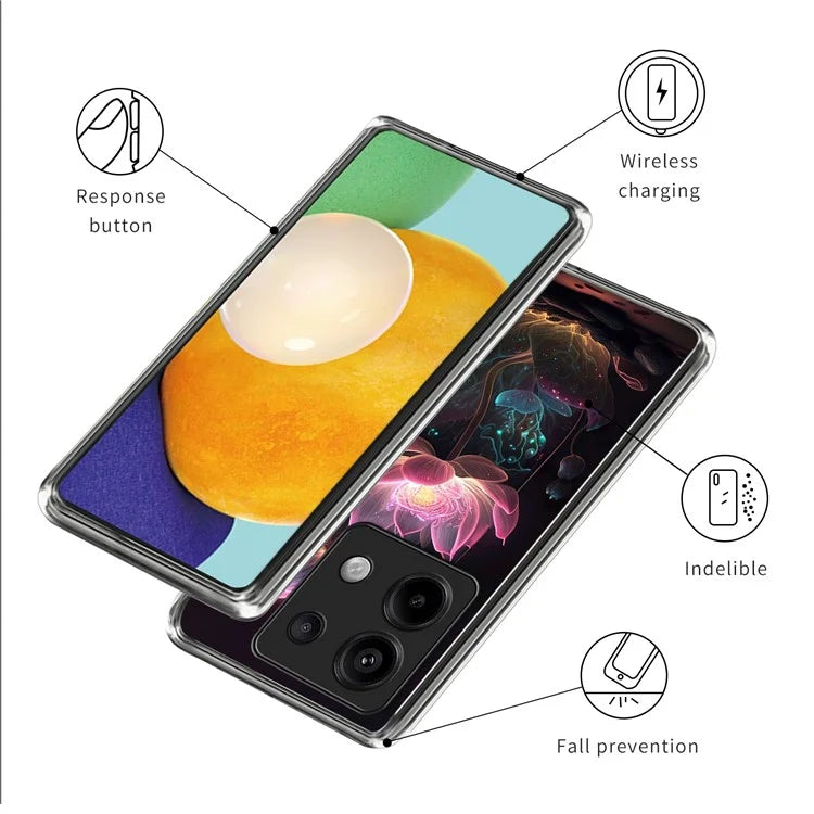 For Xiaomi Redmi Note 13 Pro 5G / Poco X6 5G Case Pattern Printing TPU Phone Back Cover