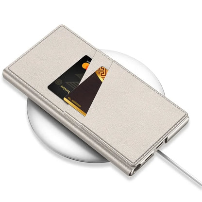 GKK For Samsung Galaxy S23 Ultra Leather Flip Case with Card Holder+Hidden Kickstand