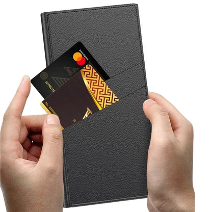 GKK For Samsung Galaxy S23 Ultra Leather Flip Case with Card Holder+Hidden Kickstand