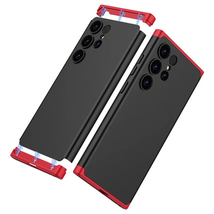 For Samsung Galaxy S24 Ultra Case 3-Piece Matte Surface Hard PC Shell Phone Cover