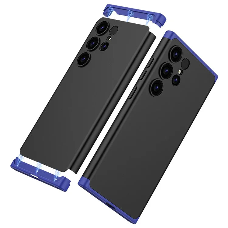 For Samsung Galaxy S24 Ultra Case 3-Piece Matte Surface Hard PC Shell Phone Cover