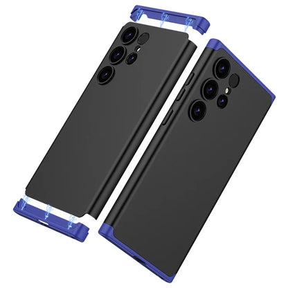 For Samsung Galaxy S24 Ultra Case 3-Piece Matte Surface Hard PC Shell Phone Cover