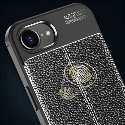 For iPhone SE (2024) Cell Phone Case Litchi Texture TPU Back Cover