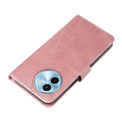 For vivo Y38 5G / Y200i 5G / T3x Wallet Case Calf Texture Zipper Pocket Phone Leather Cover