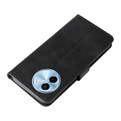 For vivo Y38 5G / Y200i 5G / T3x Wallet Case Calf Texture Zipper Pocket Phone Leather Cover