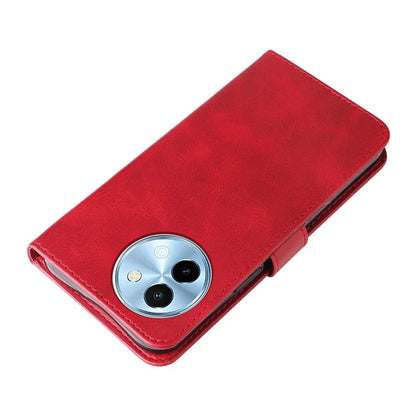 For vivo Y38 5G / Y200i 5G / T3x Wallet Case Calf Texture Zipper Pocket Phone Leather Cover