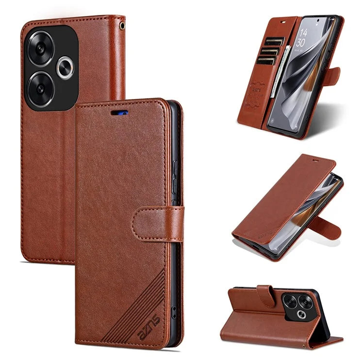 AZNS For Xiaomi Redmi Turbo 3 5G / Poco F6 5G Wholesale Phone Case Wallet Leather Flip Phone Cover