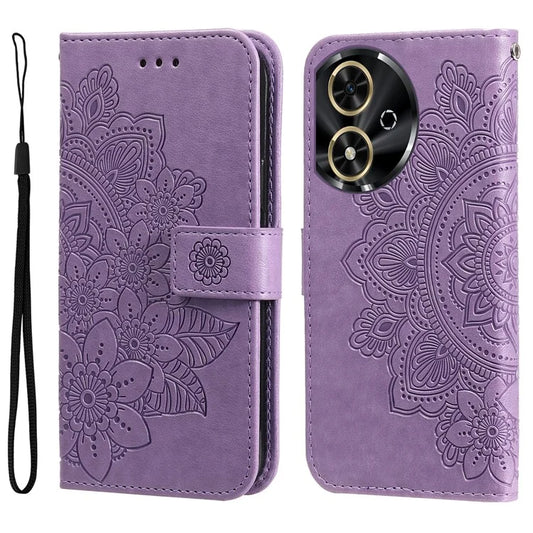 For Honor Play 50 / Play 50m Case Flower Pattern Card Slots Wallet Leather Phone Cover