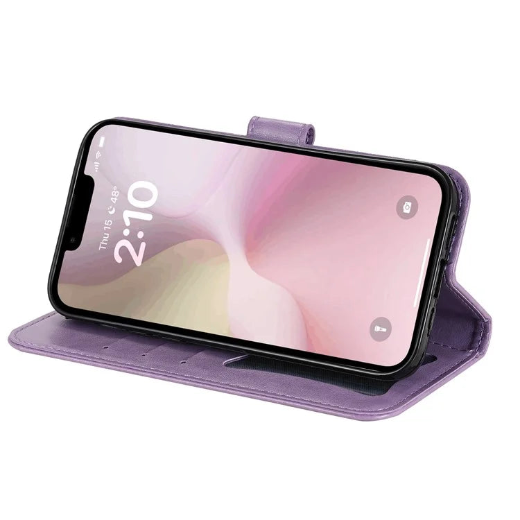 For iPhone SE (2024) Leather Wallet Case Flower Pattern Mobile Accessories Wholesale