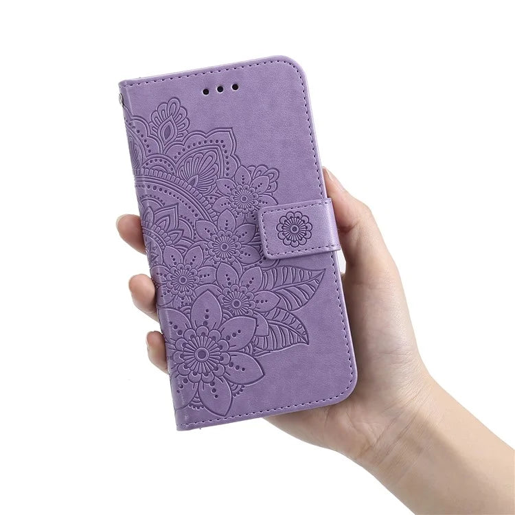 For iPhone SE (2024) Leather Wallet Case Flower Pattern Mobile Accessories Wholesale