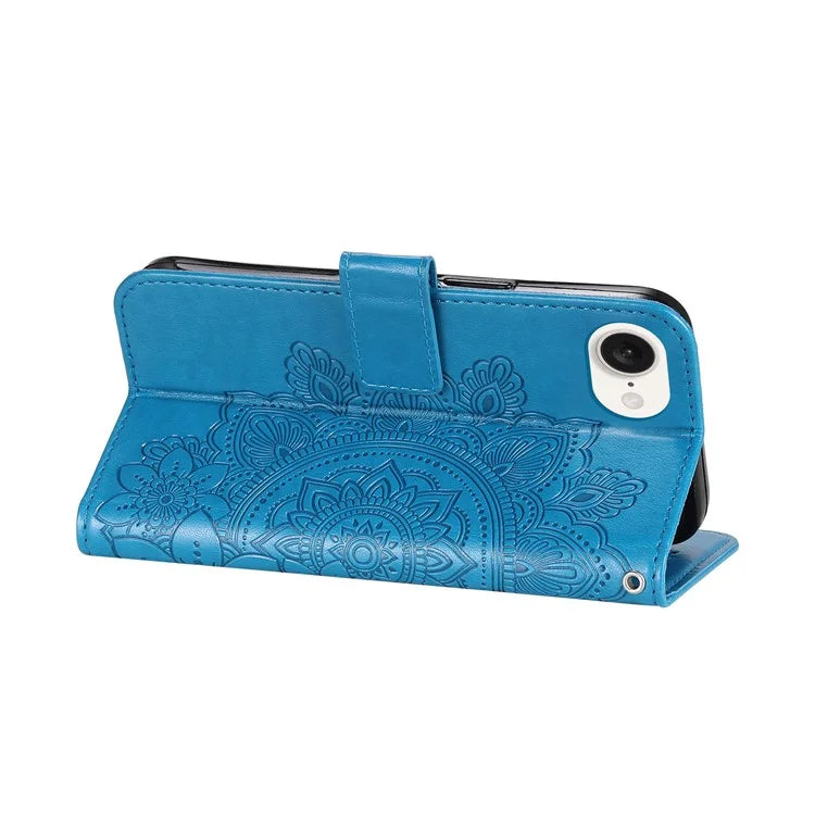 For iPhone SE (2024) Leather Wallet Case Flower Pattern Mobile Accessories Wholesale