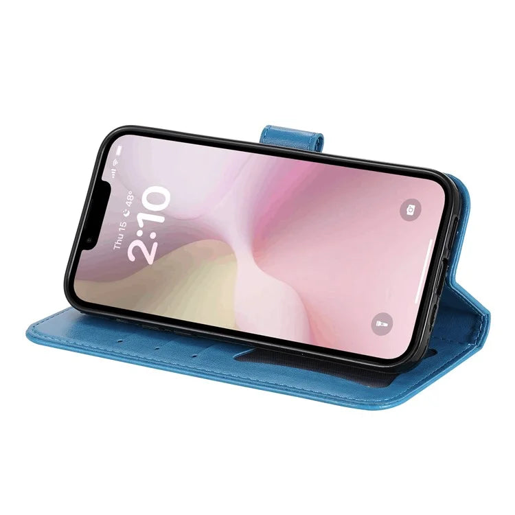 For iPhone SE (2024) Leather Wallet Case Flower Pattern Mobile Accessories Wholesale