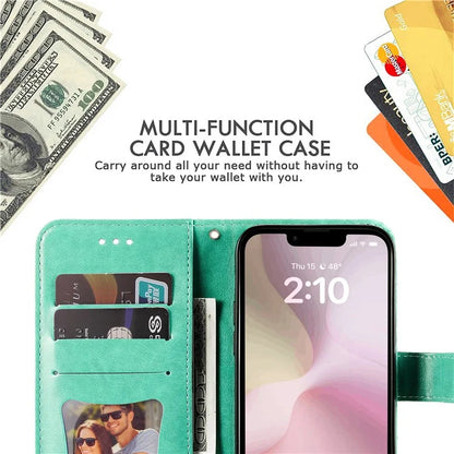 For iPhone SE (2024) Leather Wallet Case Flower Pattern Mobile Accessories Wholesale