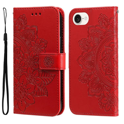 For iPhone SE (2024) Leather Wallet Case Flower Pattern Mobile Accessories Wholesale
