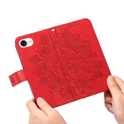 For iPhone SE (2024) Leather Wallet Case Flower Pattern Mobile Accessories Wholesale