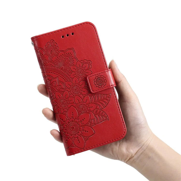 For iPhone SE (2024) Leather Wallet Case Flower Pattern Mobile Accessories Wholesale
