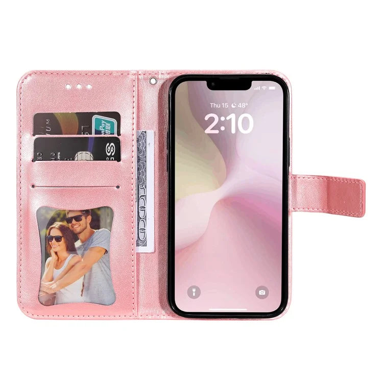 For iPhone SE (2024) Leather Wallet Case Flower Pattern Mobile Accessories Wholesale
