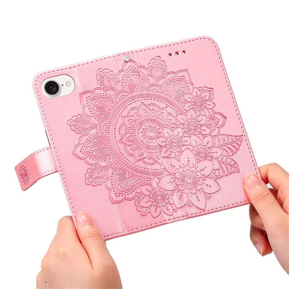 For iPhone SE (2024) Leather Wallet Case Flower Pattern Mobile Accessories Wholesale