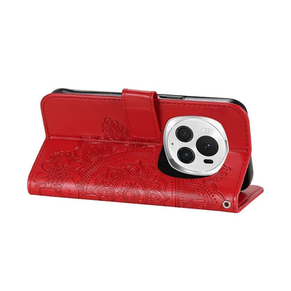 For Honor Magic6 Pro 5G Wallet Case PU Leather Folding Stand Flower Phone Cover