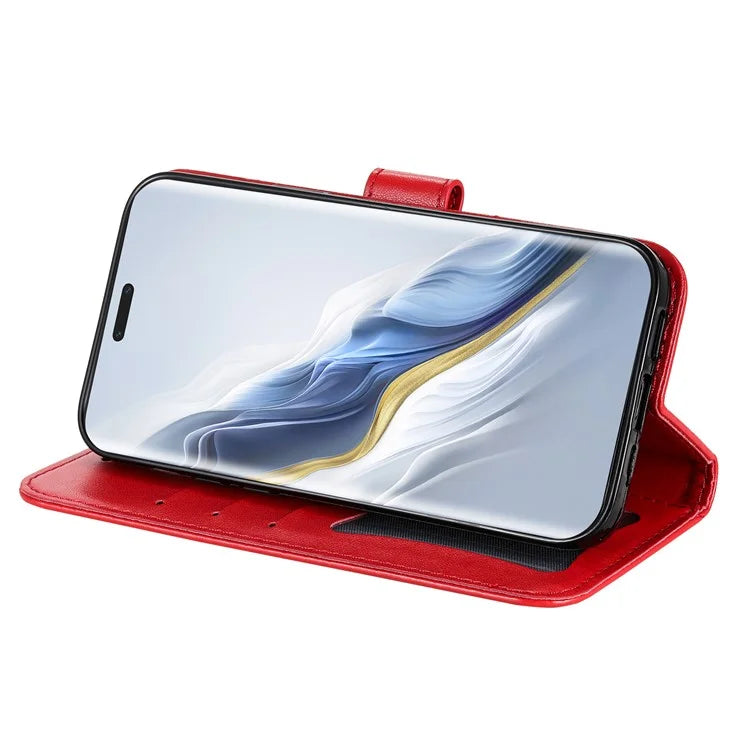 For Honor Magic6 Pro 5G Wallet Case PU Leather Folding Stand Flower Phone Cover