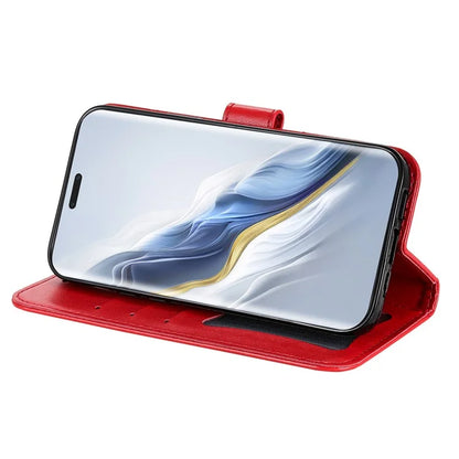 For Honor Magic6 Pro 5G Wallet Case PU Leather Folding Stand Flower Phone Cover