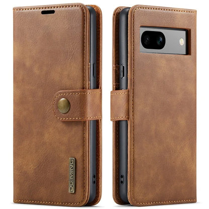 DG.MING for Google Pixel 8a Case Removable 2 in 1 Split Leather Folio Phone Cover
