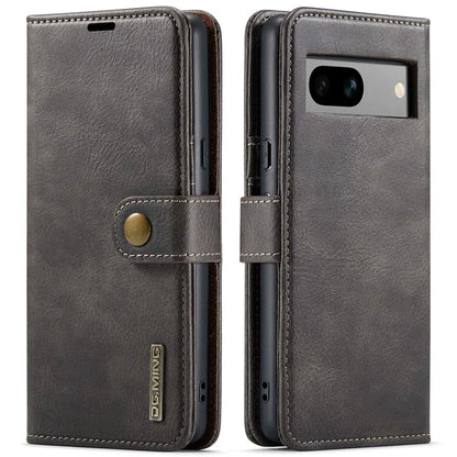 DG.MING for Google Pixel 8a Case Removable 2 in 1 Split Leather Folio Phone Cover
