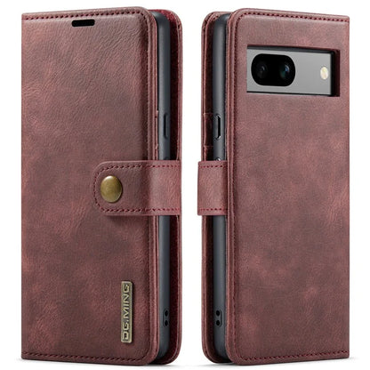 DG.MING for Google Pixel 8a Case Removable 2 in 1 Split Leather Folio Phone Cover