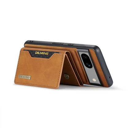 DG.MING M2 Series for Google Pixel 8a Case Detachable Wallet Leather Coated PC+TPU Phone Cover