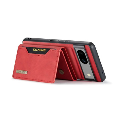 DG.MING M2 Series for Google Pixel 8a Case Detachable Wallet Leather Coated PC+TPU Phone Cover
