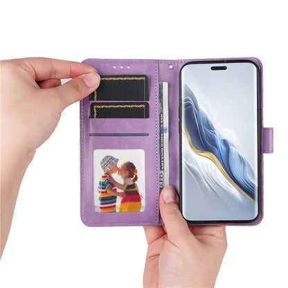For Honor Magic6 Pro 5G Anti-Scratch Wallet Stand Phone Case Sunflower Leather Stand Mobile Phone Cover