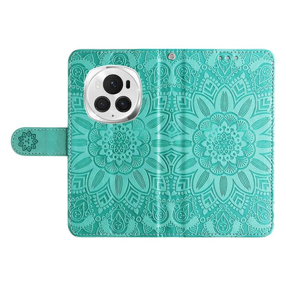 For Honor Magic6 Pro 5G Anti-Scratch Wallet Stand Phone Case Sunflower Leather Stand Mobile Phone Cover