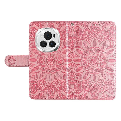 For Honor Magic6 Pro 5G Anti-Scratch Wallet Stand Phone Case Sunflower Leather Stand Mobile Phone Cover