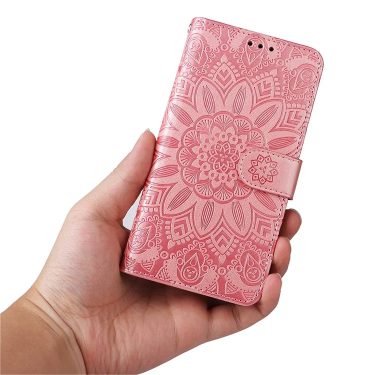 For Honor Magic6 Pro 5G Anti-Scratch Wallet Stand Phone Case Sunflower Leather Stand Mobile Phone Cover